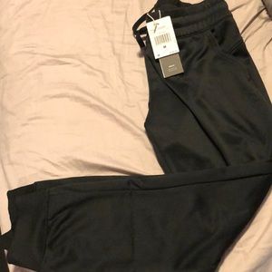Black adidas joggers